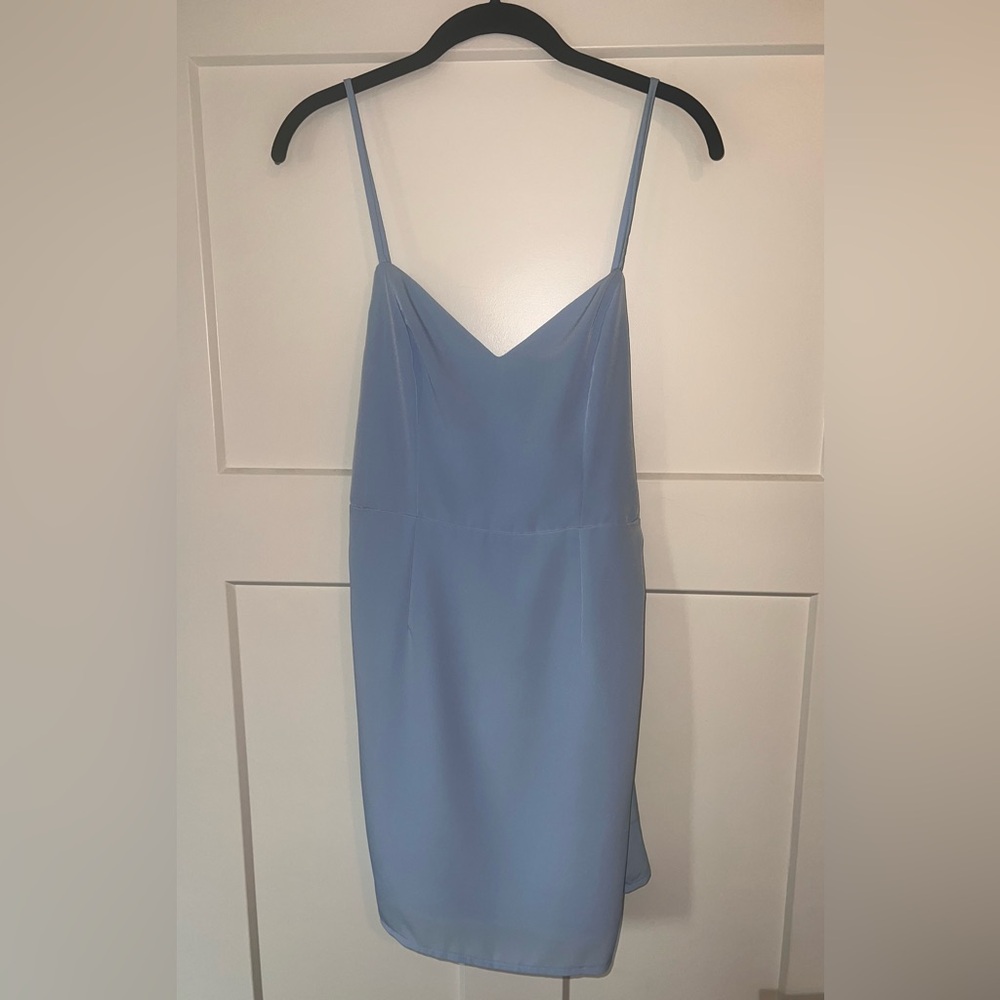 Hello Molly Light Blue Mini Dress